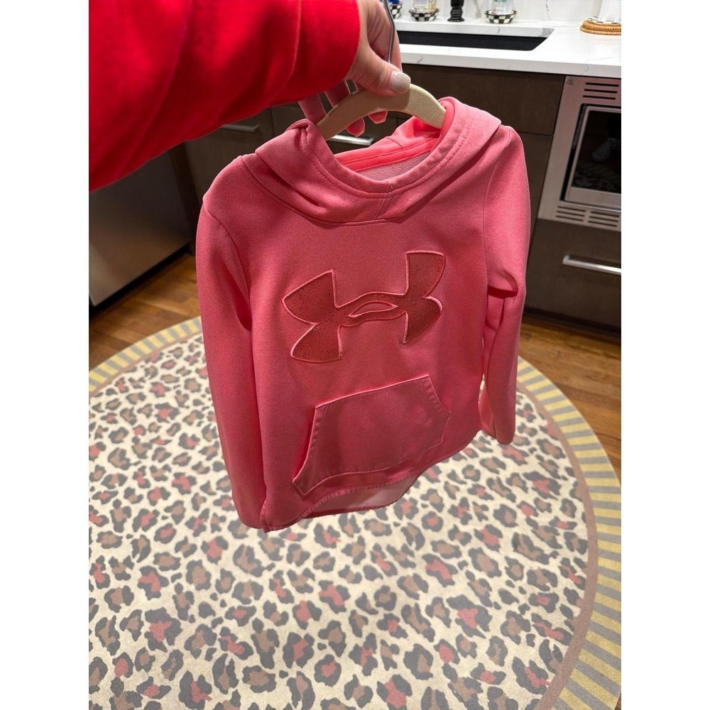 Under Armour Pink Hoodie tunic Girls Size XS